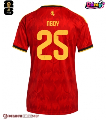 Belgie Nathan Ngoy #25 Domácí Dres pro Dámy MS 2026 Krátkým Rukávem